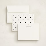 "For Heart's Sake" - Personalized Stationery Cards in Cotton by Michelle Poe - Assembled
