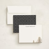 "Golden Gate Bridge" - Personalized Stationery Cards in Gold by Hooray Creative - Assembled