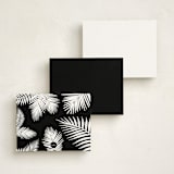 "Gilded Palm Tree" - Personalized Stationery Cards in Cotton by carla san roman - Back of Card Options