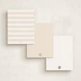 "Versailles" - Personalized Stationery Cards in Cream by Juliana Zimmermann - Back of Card Options