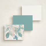 "Swaying" - Personalized Stationery Cards in Water by Everett Paper Goods - Back of Card Options