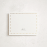 "Scallop" - Personalized Stationery Cards in Ink by Blustery August - Front