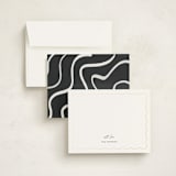 "Scallop" - Personalized Stationery Cards in Ink by Blustery August - Assembled