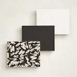 "Scribbled" - Personalized Stationery Cards in Pearl by Creo Study - Back of Card Options