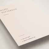 "Hazel" - Personalized Stationery Cards in Apricot by Blustery August - Detail