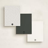 "Chic Hello" - Personalized Stationery Cards in Golden by Nicoletta Savod - Back of Card Options