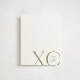 "XO" - Personalized Stationery Cards in Silk by Christie Garcia - Front