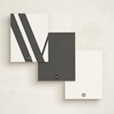 "XO" - Personalized Stationery Cards in Silk by Christie Garcia - Back of Card Options