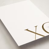 "XO" - Personalized Stationery Cards in Silk by Christie Garcia - Detail