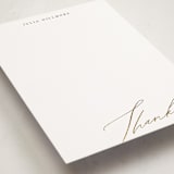 "Manuscript Thank You" - Personalized Stationery Cards in Pearl by Iveta Angelova - Detail