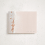 "Brushed Edge" - Personalized Stationery Cards in Mystic by Jennifer Postorino - Front