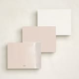 "Brushed Edge" - Personalized Stationery Cards in Mystic by Jennifer Postorino - Back of Card Options