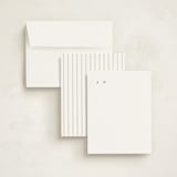 "Basic" - Personalized Stationery Cards in Linen by Pixel and Hank - Assembled