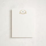 "Gilded Monogram" - Personalized Stationery Cards in Golden by Susan Moyal - Front