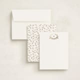 "Gilded Monogram" - Personalized Stationery Cards in Golden by Susan Moyal - Assembled
