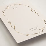 "Oval Botanical" - Personalized Stationery Cards in Ivory by Kelly Schmidt - Detail