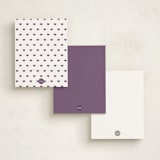 "Petit Coeur" - Personalized Stationery Cards in Ivory by Kennedi Shaw - Back of Card Options