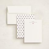 "Petit Coeur" - Personalized Stationery Cards in Ivory by Kennedi Shaw - Assembled