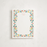 "Garden Party" - Personalized Stationery Cards in Candy by Megan Cash - Front