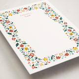 "Garden Party" - Personalized Stationery Cards in Candy by Megan Cash - Detail