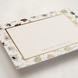 "Bleuets" - Personalized Stationery Cards in Skylight by Gwen Bedat - Detail