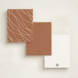 "Strands" - Personalized Stationery Cards in Traditional by letterfix - Back of Card Options