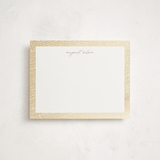 "Around the Edge" - Personalized Stationery Cards in Gilded by Pixel and Hank - Front