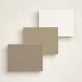 "Around the Edge" - Personalized Stationery Cards in Gilded by Pixel and Hank - Back of Card Options