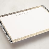 "Around the Edge" - Personalized Stationery Cards in Gilded by Pixel and Hank - Detail