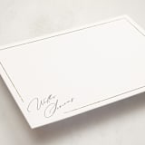 "Signature" - Personalized Stationery Cards in Cloud by Paper Raven Co. - Detail