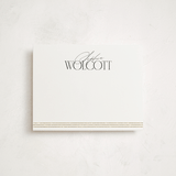 "Front Office" - Personalized Stationery Cards in Classic Black by Erin L. Wilson - Front