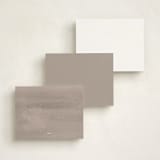 "Front Office" - Personalized Stationery Cards in Classic Black by Erin L. Wilson - Back of Card Options