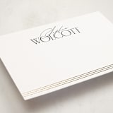 "Front Office" - Personalized Stationery Cards in Classic Black by Erin L. Wilson - Detail