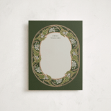 "Love nouveau" - Personalized Stationery Cards in Olive by Ana de Sousa - Front
