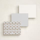 "Beautiful bird" - Personalized Stationery Cards in Turquoise by Ana de Sousa - Back of Card Options