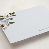"Beautiful bird" - Personalized Stationery Cards in Turquoise by Ana de Sousa - Detail