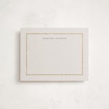 "Luxe" - Personalized Stationery Cards in Cream by Melinda Denison - Front