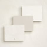 "Luxe" - Personalized Stationery Cards in Cream by Melinda Denison - Back of Card Options