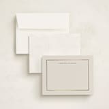 "Luxe" - Personalized Stationery Cards in Cream by Melinda Denison - Assembled