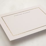 "Luxe" - Personalized Stationery Cards in Cream by Melinda Denison - Detail