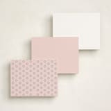 "Preppy Twist" - Personalized Stationery Cards in Cornflower by Olivia Raufman - Back of Card Options