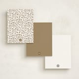 "Leafy Crest" - Personalized Stationery Cards in Sunrise by Anna Black - Back of Card Options