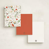"Fleur" - Personalized Stationery Cards in Verona Sunset by Sarah Knight - Back of Card Options