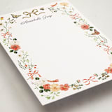 "Fleur" - Personalized Stationery Cards in Verona Sunset by Sarah Knight - Detail