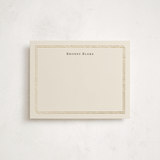 "Calling Card" - Personalized Stationery Cards in Cream by Ani Somi - Front