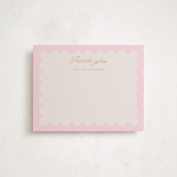 "Macaron Box" - Personalized Stationery Cards in Rose by Leia Matt - Front