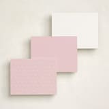 "Macaron Box" - Personalized Stationery Cards in Rose by Leia Matt - Back of Card Options