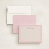 "Macaron Box" - Personalized Stationery Cards in Rose by Leia Matt - Assembled