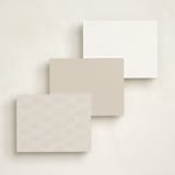"Simple Seashell" - Personalized Stationery Cards in Sand by Hannah Bowman - Back of Card Options