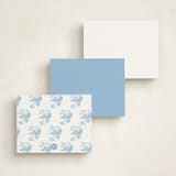 "Cheseapeake" - Personalized Stationery Cards in Sky Blue by Megan Davis - Back of Card Options